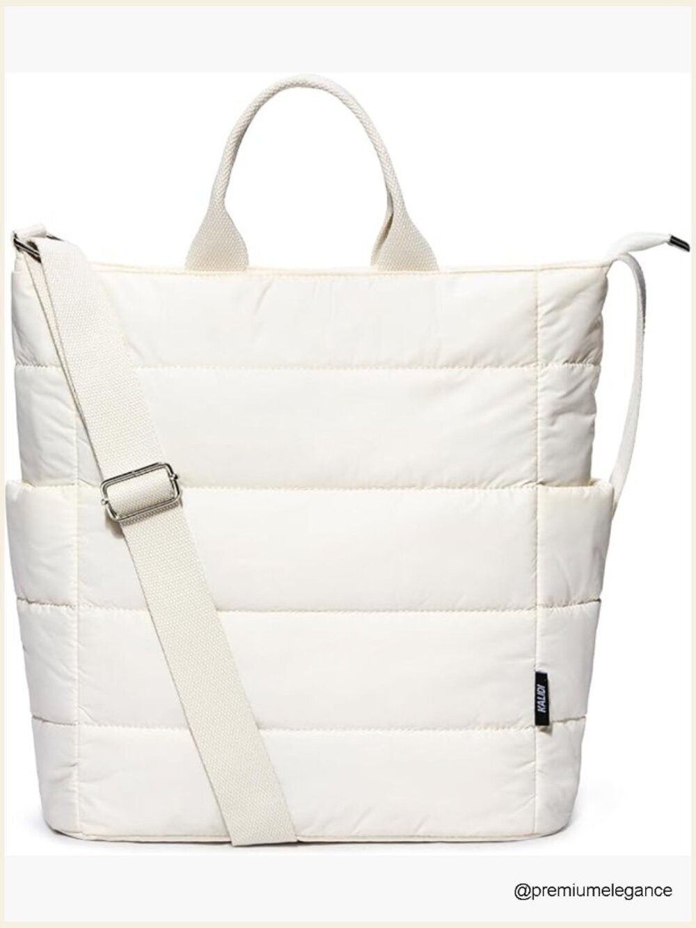 Quilted Puffer Tote Bag Large Anti Splash Crossbody Hobo Shoulder Work Daily
